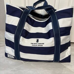 Ame & Lulu Ritz Carlton Rancho Mirage Coastal Striped Tote